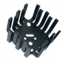 Extruded TO-3 Black Heatsink