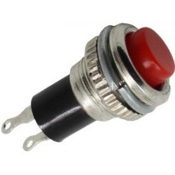 Push Button Switch N/O Red